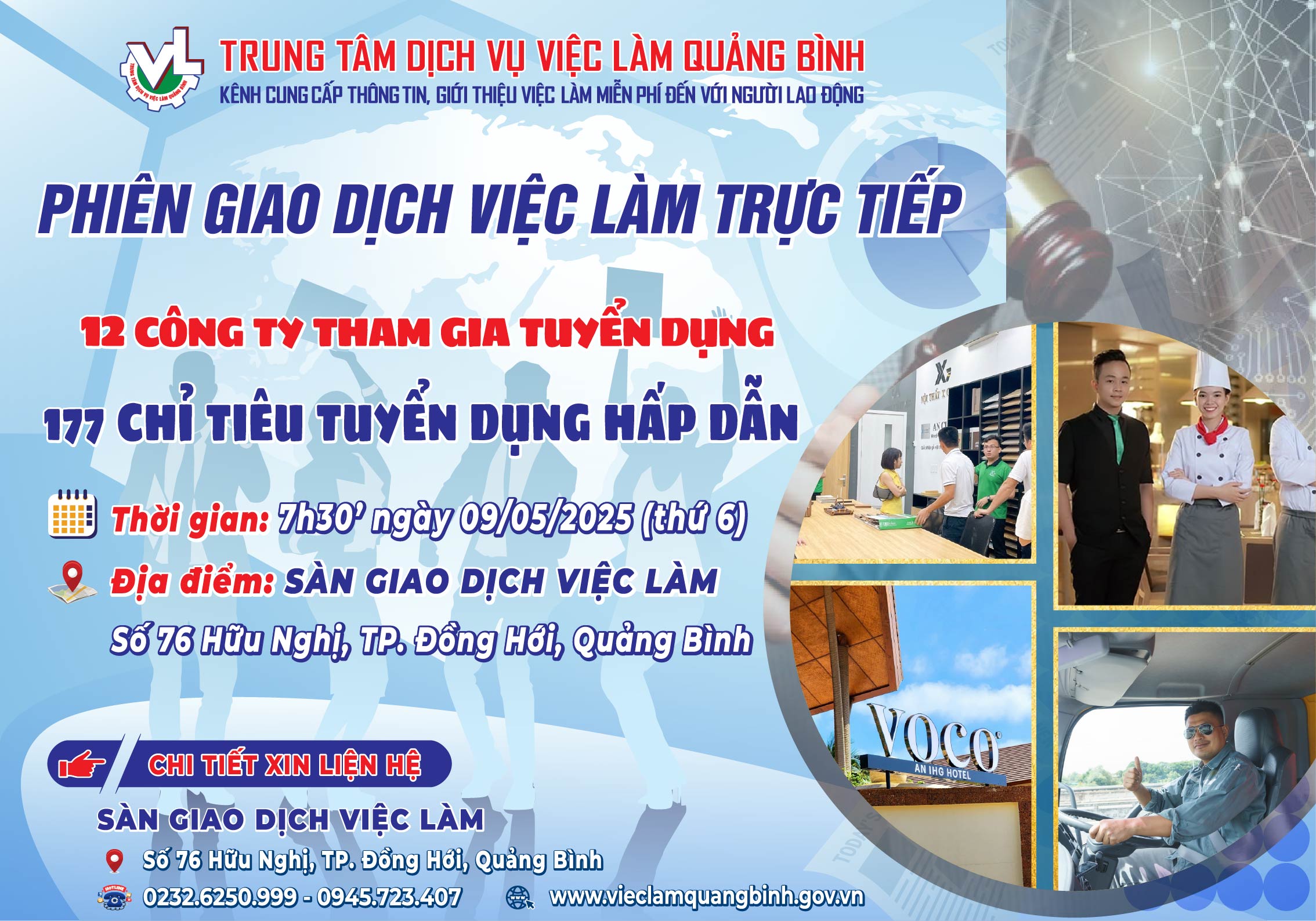 PHIÊN GIAO DỊCH VIỆC LÀM NGÀY 09/05/2025